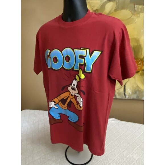 Vintage Disney Goofy Graphic Print Red Shirt Men’s Size Large - Picture 7 of 14